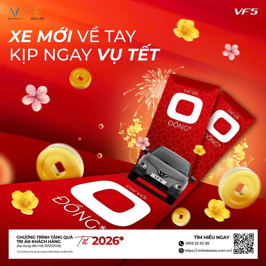 ƯU ĐÃI MUA XE Ô TÔ ĐIỆN VINFAST 0 ĐỒNG